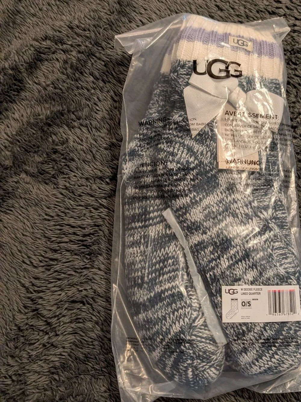 UGG Deedee Fleece Lined Women's Socks/Slippers ~ O/S